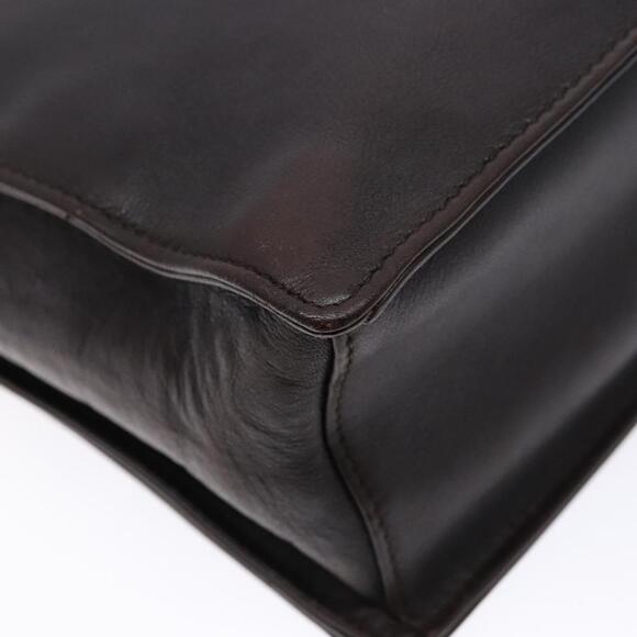 GUCCI Bamboo Shoulder Bag Leather Dark Brown 001 001 - Picture 13 of 16